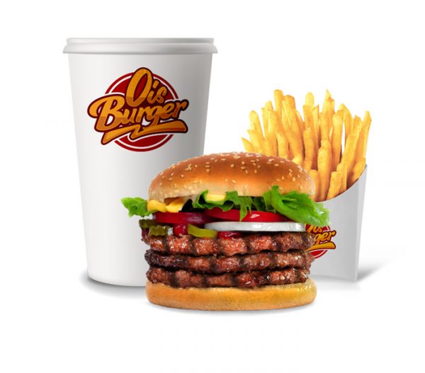 Tripple Ois Burger Menü